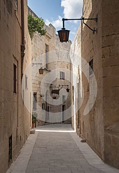 Old street in village omn malta