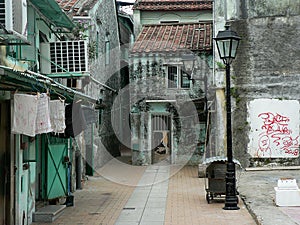 Old streets in macao photo