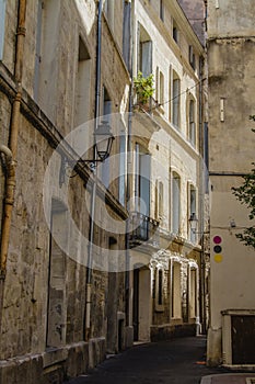 The old streets of Montpellier