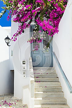 old streets of Naxos island, Cyclades, Greece