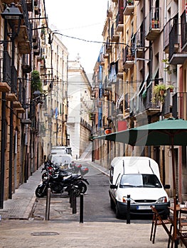 Old streets of Tarragona, Autonomous community of Catalonia, Spain.