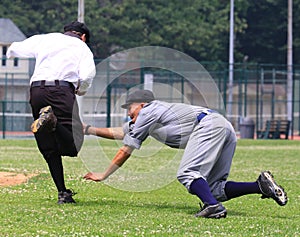 Old style baseball game