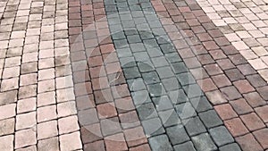 Old style brick floor walk way