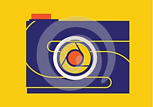 Old style classic Photo Camera vector ilustration photo