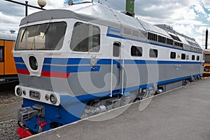 Old style diesel electric train