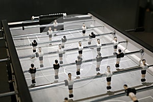 Old style football table, soccer table