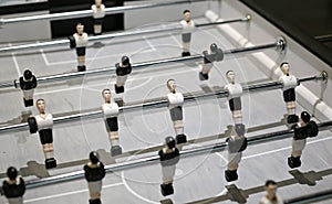 Old style football table, soccer table