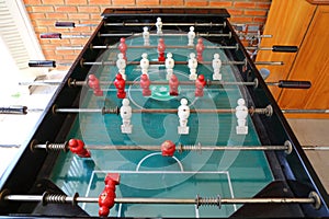 Old style football table, soccer table