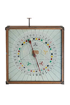 Old style gamble spin clock