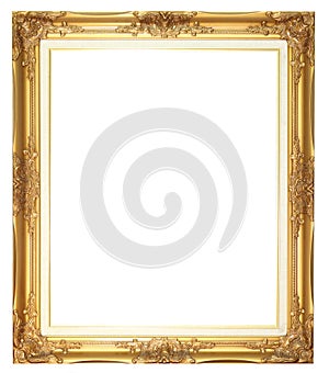 Old style goldern wood frame