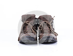 Old style hiking or adventure shoe