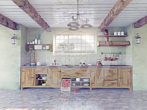 Old-style kitchen interior