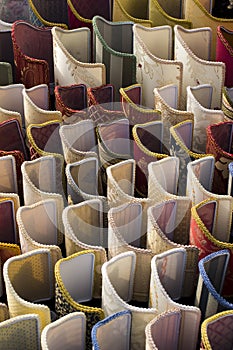 Display of lampshades