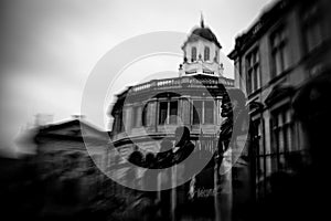 An old style look of the city of Oxford, a city in central southern England,