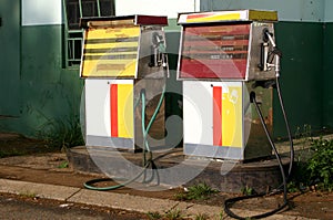 Old style Petrol or gas pumps