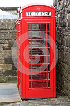 Old Style Phone Booth in Edinburgh Castle