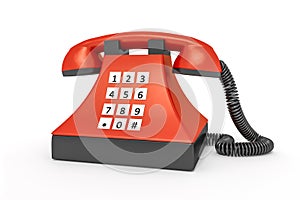 Old style red telephone