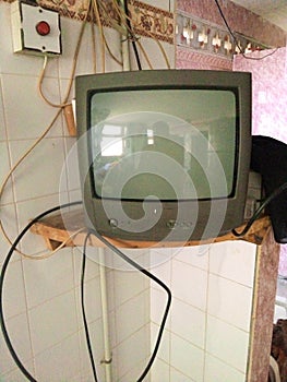 Old style TV big size technology images pics
