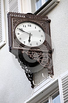 Old stylish external clock