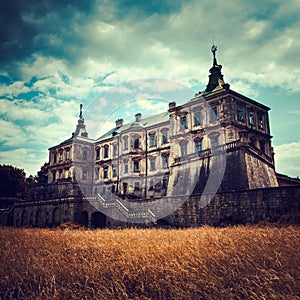 Old stylized Pidhirtsi Castle