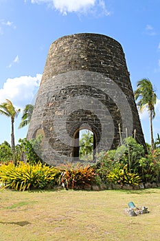 Old sugar mill in Caribbeans