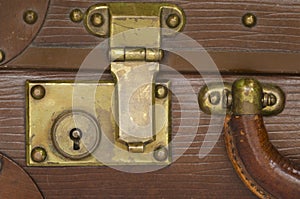 Old suitcase lock