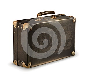 Old suitcase vector illustration