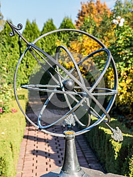 Old Sun Clock in garden