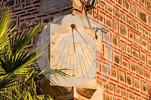 Old sun clock in Plovdiv, Bulgaria