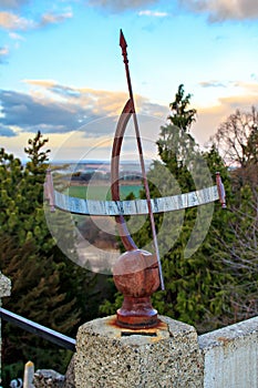 Old sun-dial in the park
