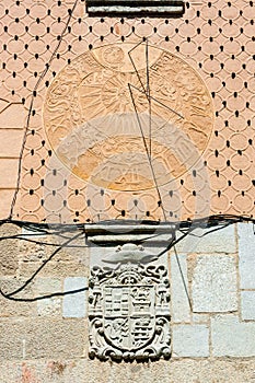 Old sundial in Segovia, Spain