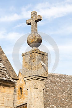 Old sundial in Stanton Cotswolds photo