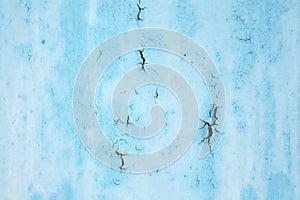 Old surface of blue rusty metal texture background