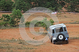 Old SUV off-road car