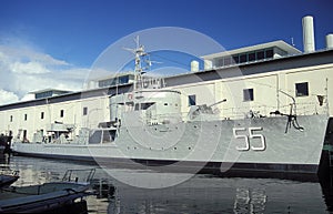 Old Swedish minesweeper HMS Bremon