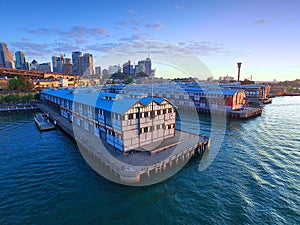 Old Sydney Pier and Wharf Aerial View