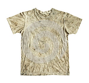 Old t shirt dirty and dusty