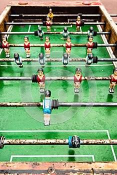 Old table soccer game