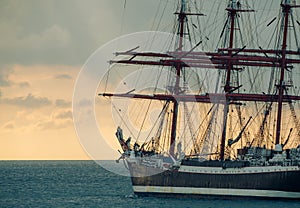 Old tall ship