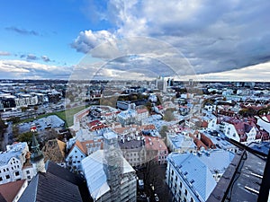 Old Tallinn Medieval buildings Old City mordern vs old photo