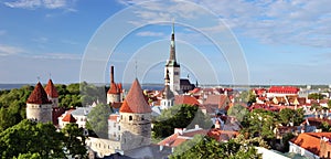 Old Tallinn in summer photo