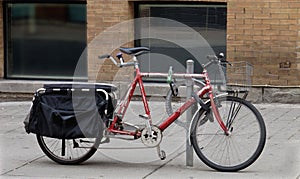 Old tandem bicycle