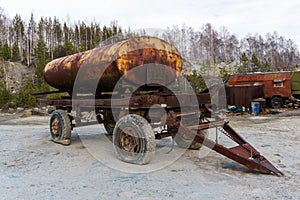 Old tank trailer