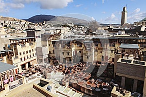 Old tannery of fez morroco
