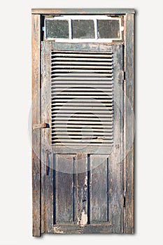 Old tatty wooden door photo