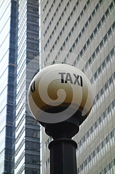 Old Taxi Sign