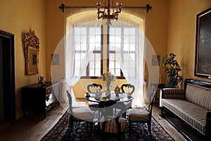 old telc castle interior