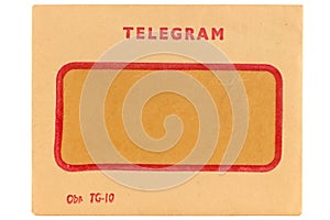 Old telegram envelope