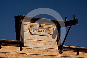 Old Telegraph Office Sign
