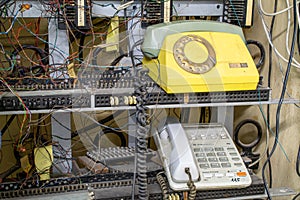 old telephone exchange, old telephone